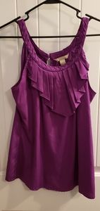 Banana Republic sleeveless wooden neck blouse